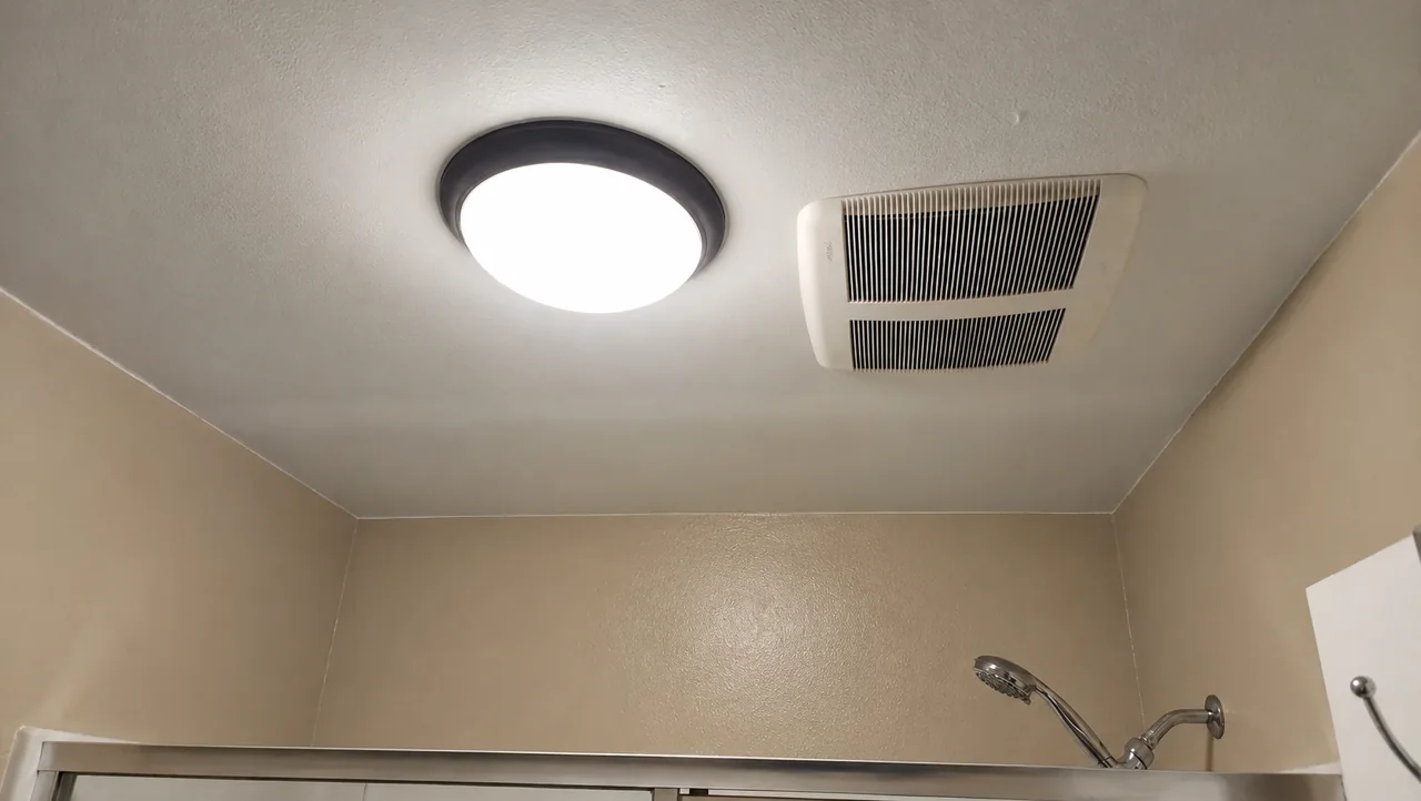 Bathroom ceiling light repaired in San Diego