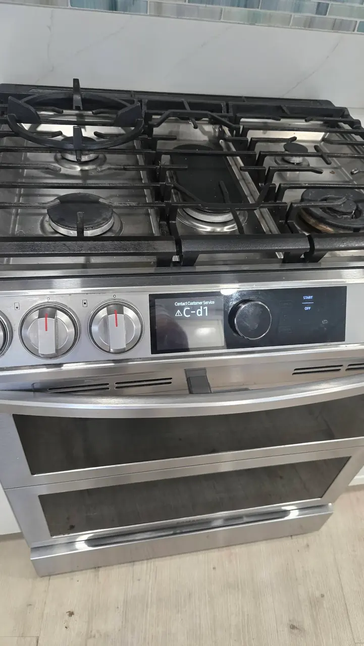 Samsung gas range repaired in San Diego