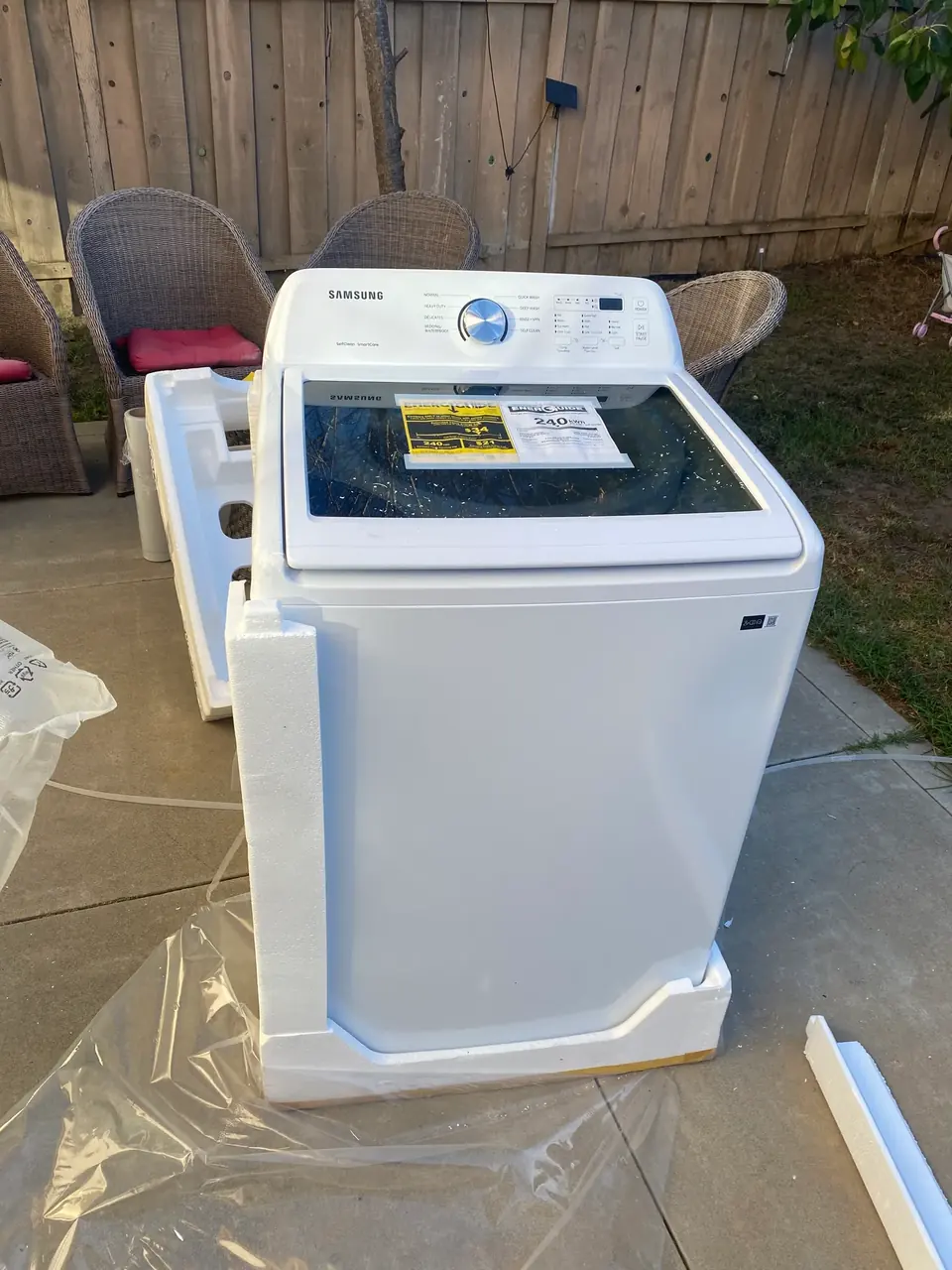 Samsung washer installed in San Diego
